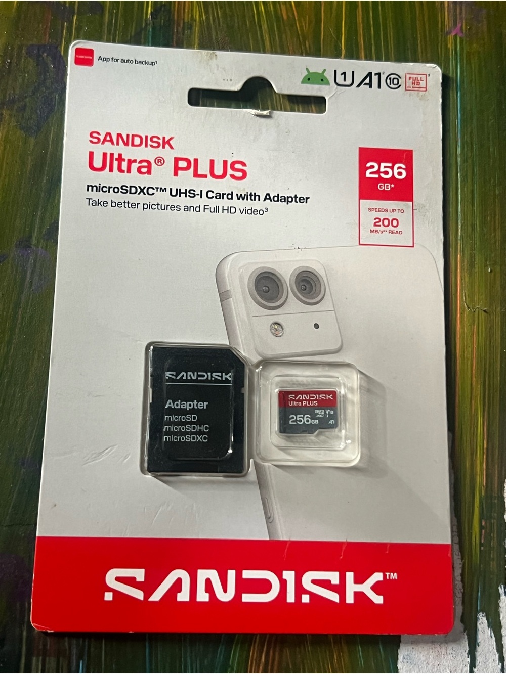SanDisk Ultra PLUS 256GB microSDXC with Adapter